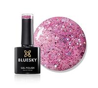 Bluesky Gel Nail Polish, BLZ44 Pink Glitter, 10 ml, Long Lasting, Chip Resistant, 10 ml (Requires Drying Under UV LED Lamp)