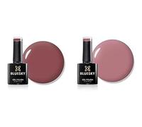Bluesky Gel Nail Polish, Cinnamon Roll BP27, Dark Pink, andTease QXG080, Nude Pink, Bright, Long Lasting, Chip Resistant, 10 ml (Requires Drying Under UV LED Lamp)