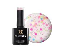 Bluesky Gel Nail Polish, Confetti Pop, Clear Base, Multicoloured Glitter, Long Lasting, Chip Resistant, 10ml (Requires Drying Under UV LED Lamp)