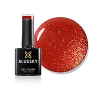 Bluesky Gel Nail Polish, Crystal Orange Flame SJ19, Bright, Burnt, Long Lasting, Chip Resistant, 10 ml (Requires Drying Under UV LED Lamp)