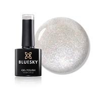 Bluesky Gel Nail Polish, Crystal Snowflake Sj28, Crystal, Silver Sparkle, Long Lasting, Chip Resistant, 10 ml (Requires Drying Under UV LED Lamp)