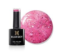 Bluesky Gel Nail Polish, Daddy'S Girl Blz46, Bright, Chunky Glitter, Red, Rose, Long Lasting, Chip Resistant, 10 ml (Requires Drying Under UV LED Lamp)