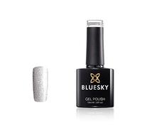 Bluesky Gel Nail Polish, Diamonds and Pearls Platinum 27, Silver Glitter, 10 ml Long Lasting, Chip Resistant, 10 ml (Requires Drying Under UV LED Lamp)