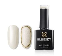 Bluesky Gel Nail Polish, Effortless Grace, Pearlescent White, Long Lasting, Chip Resistant, 10 ml (Requires Drying Under UV LED Lamp)