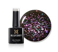Bluesky Gel Nail Polish, Elektra Galaxy 6, Purple Glitter, Long Lasting, Chip Resistant, 10 ml (Requires Curing Under UV LED Lamp)