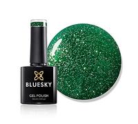 Bluesky Gel Nail Polish, Elf 63902, Dark Green Glitter, Pine, Long Lasting, Chip Resistant, 10 ml (Requires Drying Under UV LED Lamp)