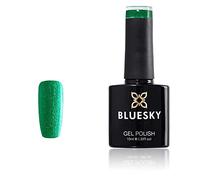 Bluesky Gel Nail Polish, Emerald Green Sj04, Glitter, Long Lasting, Chip Resistant, 10 ml (Requires Drying Under UV LED Lamp)
