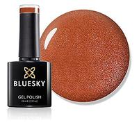 Bluesky Gel Nail Polish, Fine Vermilion 80583, Bright Orange, Long Lasting, Chip Resistant, 10 ml (Requires Drying Under UV LED Lamp)