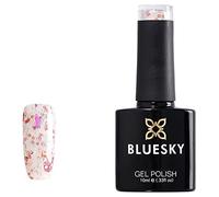 Bluesky Gel Nail Polish, Flirt SP16, Pink Hearts, Gliiter, Confetti, Valentines, UV/LED Soak-Off Gel Polish, 10ml