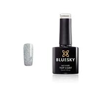 Bluesky Gel Nail Polish, Glitter No Wipe Top Coat, Make a Wish, GTC02, 10 ml (Requires Curing Under UV LED Lamp)
