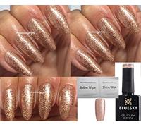 Bluesky Gel Nail Polish Gold Glitter Christmas Color Firefly UV LED Soak Off 10ml