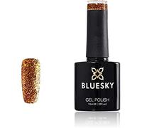 Bluesky Gel Nail Polish, Gold Glitter S18N, Long Lasting, Chip Resistant, 10 ml (Requires Drying Under UV LED Lamp)