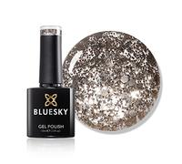 Bluesky Gel Nail Polish, Gold Indugence S12N, Gold Glitter, Long Lasting, Chip Resistant, 10 ml (Requires Drying Under UV LED Lamp)