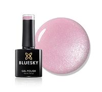 Bluesky Gel Nail Polish, Grapefruit Sparkle 80546, Glitter, Flamingo, Light, Pink, Long Lasting, Chip Resistant, 10 ml (Requires Drying Under UV LED Lamp)
