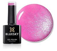 Bluesky Gel Nail Polish, Honeysuckle Sj16, Bubblegum, Dark, Glitter, Pink, Long Lasting, Chip Resistant, 10 ml (Requires Curing Under UV LED Lamp)