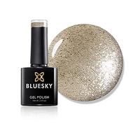 Bluesky Gel Nail Polish, Iced Glaze A056, Silver Gold Glitter, Long Lasting, Chip Resistant, 10 ml (Requires Drying Under UV LED Lamp)
