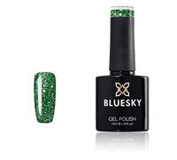 Bluesky Gel Nail Polish, Juicy Apple Blz09, Green, Chunky Glitter, Long Lasting, Chip Resistant, 10 ml (Requires Drying Under UV LED Lamp)