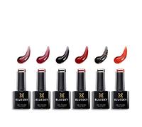 Bluesky Gel Nail Polish Lucky Set 15, 6 x 10ml, Black, Red