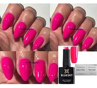 Bluesky Gel Nail Polish Neon Pink Bright Pink Cerise Neon 36 UV LED Soak Off 10ml Spring Summer Color (Requires Drying under UV/LED Lamp)