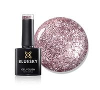 Bluesky Gel Nail Polish, Pink Champagne S06N, Pink Glitter, Rose Gold, Long Lasting, Chip Resistant, 10 ml (Requires Drying Under UV LED Lamp)