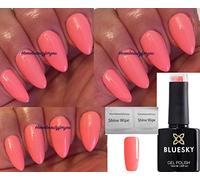 Bluesky Gel Nail Polish Pink Coral Pastel Blossom Pink Glow SPRING SUMMER COLOR UV LED Soak Off 10ml (Requires Drying under LED/UV Lamp)