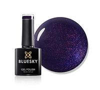 Bluesky Gel Nail Polish, Purple Days A017, Dark, Glitter, Purple, Wine, Long Lasting, Chip Resistant, 10 ml (Requires Drying Under UV LED Lamp)