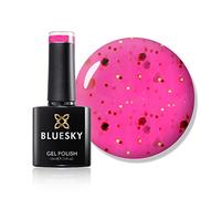 Bluesky Gel Nail Polish, Raspberry Rocket Sum1919, Glitter, Hot Pink, Pink, Smoothie Long Lasting, Chip Resistant, 10 ml (Requires Drying Under UV LED Lamp)
