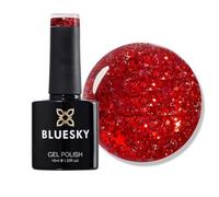 Bluesky Gel Nail Polish, Red Glitter SP19, 10 ml (Requires Drying Under UV LED Lamp)