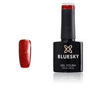 Bluesky Gel Nail Polish, Red Glitter Vip17, 10 ml (Requires Drying Under UV LED Lamp)