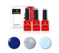 Bluesky Gel Nail Polish Set 3 x 5ml, Blues Trio - A024, 80596, CH05 | Navy Seals, Creekside and Prince Charming together, running from deep navy to a bright mid-tone for layered designs.