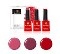Bluesky Gel Nail Polish Set 3 x 5ml, Reds - D160 80505 80525 | A true pillar-box shade, a warm coral and a deep wine, covering everything from summer holidays to black tie.