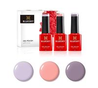 Bluesky Gel Nail Polish Set - Spring, Just Ride SS2001, Tulip Lover SS2008, Out and About SS2010, 3 x 5 ml (Requires Curing Under UV/LED Lamp) Pink, Purple, Lilac, Pastel