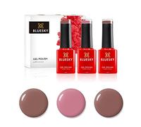 Bluesky Gel Nail Polish Set, Warm Nudes Trio - 80571, A043, 80563 | Three wearable neutrals, from clay through soft brown, in minis so you can build a nude wardrobe for less.