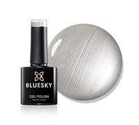 Bluesky Gel Nail Polish, Silver Chrome 80532, Glitter, Grey, Light, Silver, Long Lasting, Chip Resistant, 10 ml (Requires Drying Under UV LED Lamp)