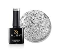 Bluesky Gel Nail Polish, Silver Explosion 80573, Silver Glitter, 10 ml Long Lasting, Chip Resistant, 10 ml (Requires Drying Under UV LED Lamp)