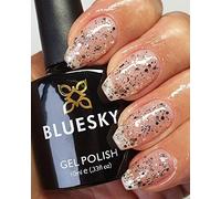 Bluesky Gel Nail Polish SILVER MULTI GLITTER ICE SUPERSTAR DC01 Soak Off Gel Polish, Requires Drying Under UV or LED Lamp