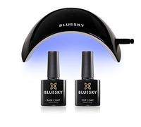 Bluesky Gel Nail Polish Starter Kit with Professional 24W Uv Led Lamp, Top & Base Coat Set 10Ml