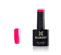 Bluesky Gel Nail Polish, Tender Kiss Dc20, Bright Pink Glitter, 10 ml (Requires Drying Under UV LED Lamp)