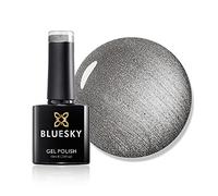 Bluesky Gel Nail Polish, Titanium A032, Dark, Glitter, Grey, Silver, Long Lasting, Chip Resistant, 10 ml (Requires Curing Under UV LED Lamp)
