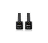 Bluesky Gel Nail Polish, Top & Base Coat Set, 2 x 10ml