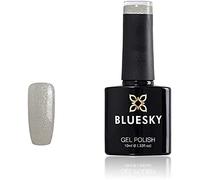 Bluesky Gel Nail Polish, White Glitter, A038, Long Lasting, Chip Resistant, 10 ml (Requires Curing Under UV LED Lamp)