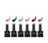 Bluesky Gel Nail Polishes, Lucky Set 1, 6 x 10ml, Purple, Green, Brown (Requires Curing Under LED/UV Nail Lamp)