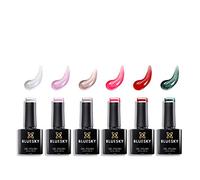 Bluesky Gel Nail Polishes, Lucky Set 16, 6 x 10ml, White, Pink, green (Requires Curing Under LED/UV Nail Lamp)