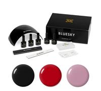 Bluesky Gel Nail Starter Kit, 24W Lamp, 3 Gel Polishes, File and Buffer