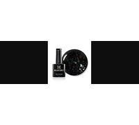 Bluesky Gel Polish Black With Rainbow LT123 Gel Dissolving Nail Polish, Black, Multicoloured Glitter 10ml