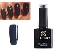 Bluesky Gel Polish DARK BLUE/GREY POSH CURDUROY INDIGO FROCK 80586 Nail UV LED Soak Off 10ml