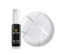 Bluesky Gel Polish, Fine Liner Nail Art Gel Polish, Silver - 8g, Gloss Fine Line Gel for Nail Design (Requires Drying Under UV LED Lamp)