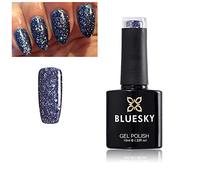 Bluesky Gel Polish GLITTER DIAMOND RANGE BLZ CHOOSE YOUR COLOR GLITTER GEL UV LED Soak Off 10ml (BLZ 25 Deep Blue Multi Glitter)