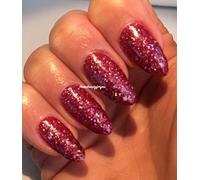 Bluesky Gel Polish GLITTER DIAMOND RANGE BLZ CHOOSE YOUR COLOR GLITTER GEL UV LED Soak Off 10ml (BLZ 28 Dark Pink Glitter Miss Independent)