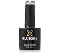 Bluesky Gel Polish, Silver Glitter, A18, 10 ml, Gel Soluble Nail Polish, Silver, Glitter, Shimmer (Curing Under UV/LED Lamp Required) Pack (x)